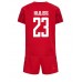 Danmark Pierre-Emile Hojbjerg #23 Replika Babykläder Hemma matchkläder barn VM 2022 Korta ärmar (+ Korta byxor)